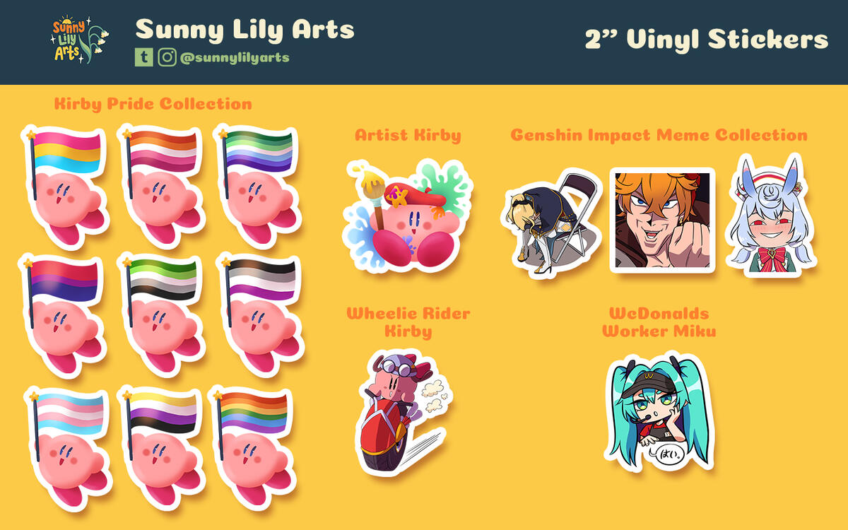 Fan Art Stickers