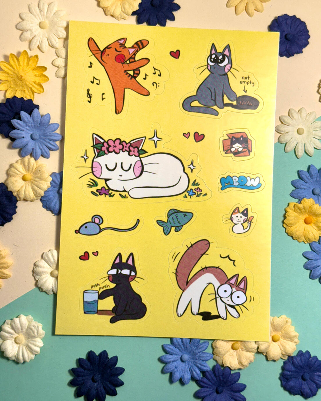 Cats Sticker Sheet