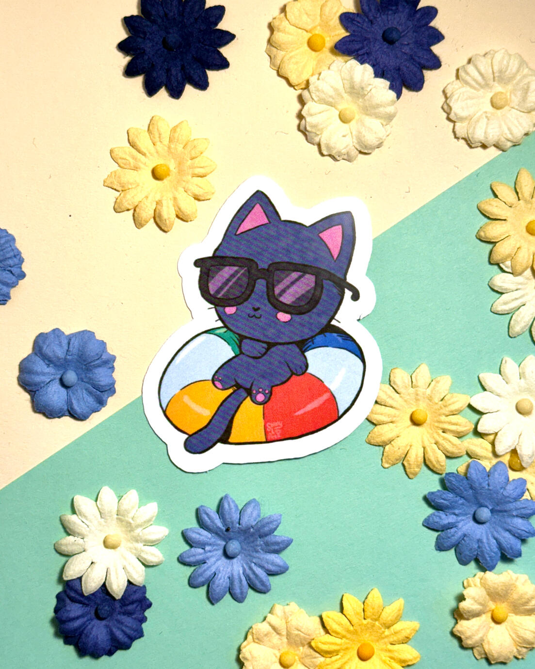 Summer Kitty Sticker Summer Kitty Sticker