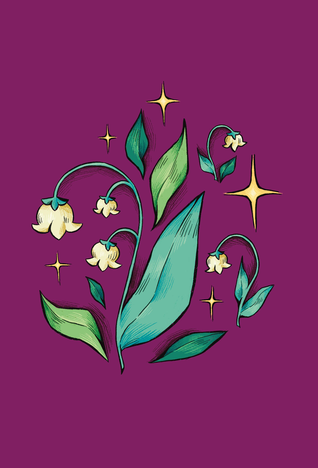 Lily of the Valley Postcard