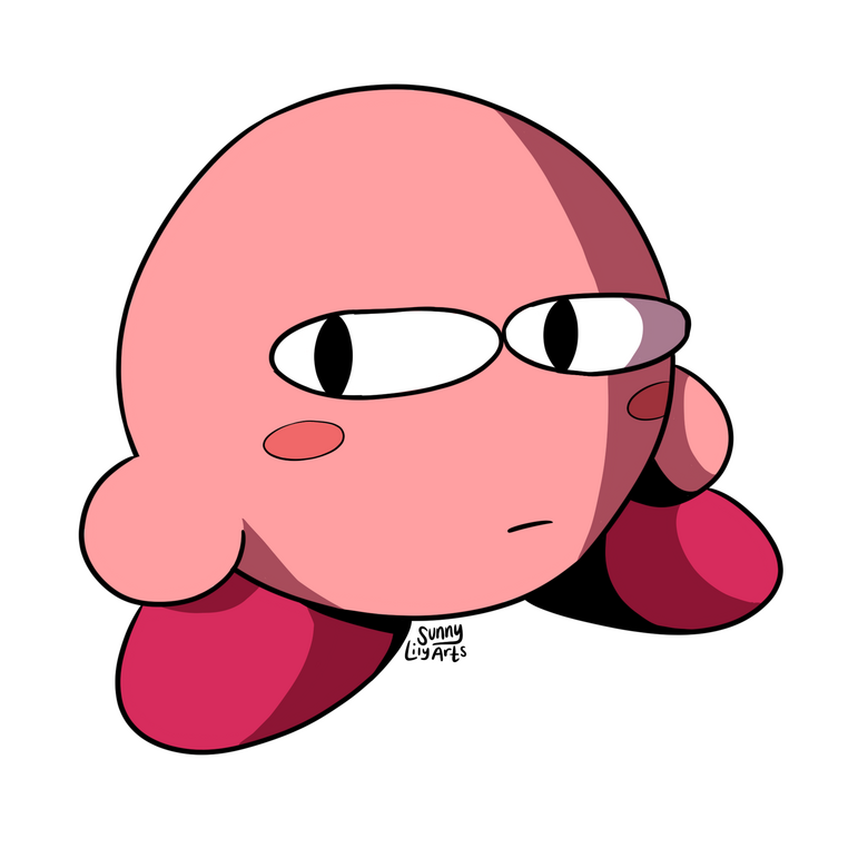 Kirby Side Eye Sticker
