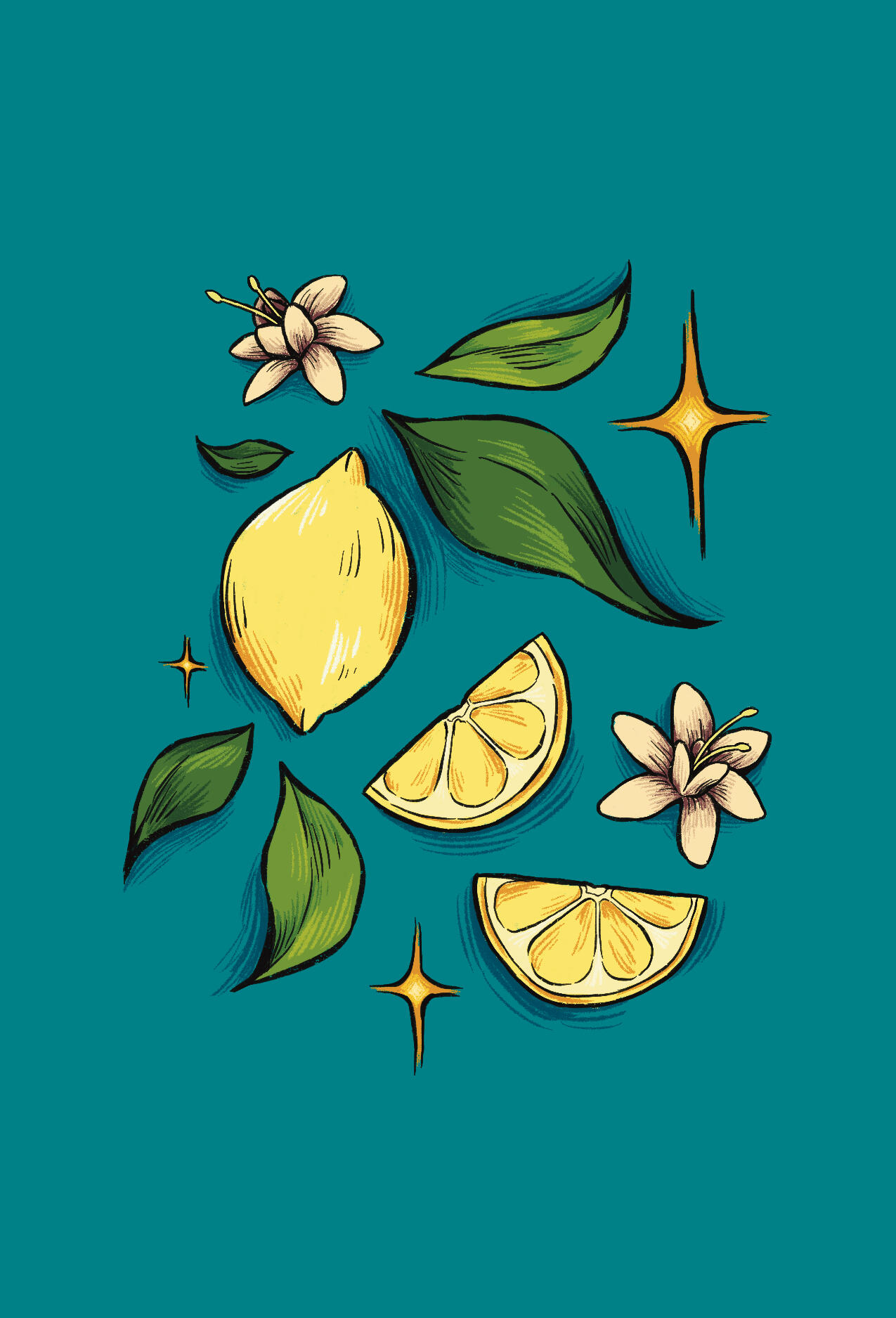 Lemons Postcard