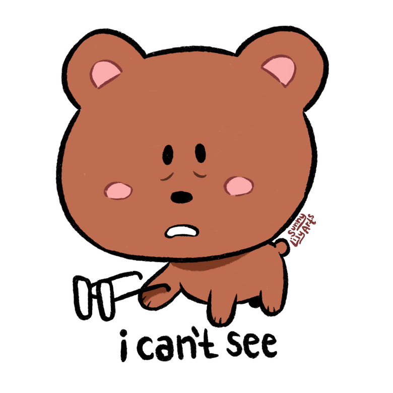 I Can't See Sticker